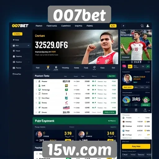 Interface e usabilidade do site de apostas 007bet